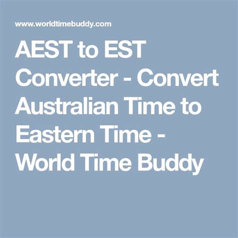 est to aest converter|Converting EST to Sydney Time .